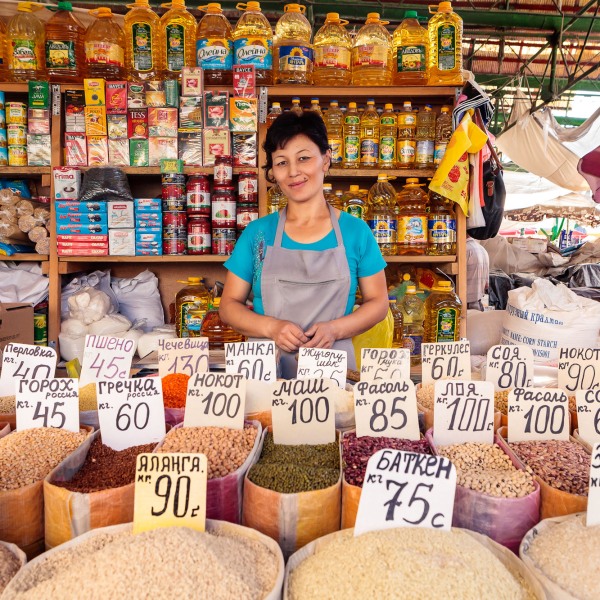 Who needs Shopping Malls, Osh Bazaar, Bishkek, Kyrgyzstan
