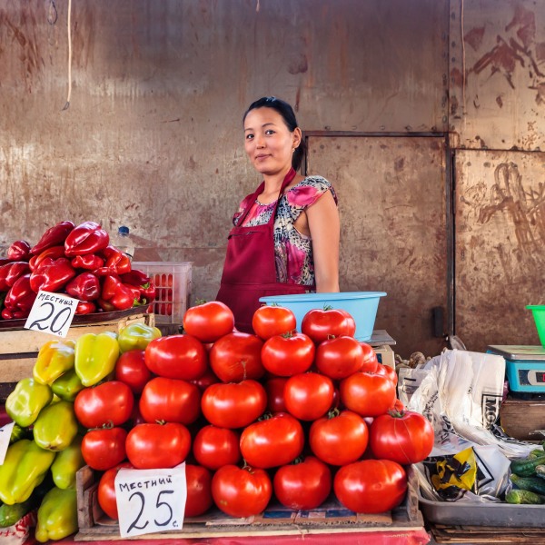 Who needs Shopping Malls, Osh Bazaar, Bishkek, Kyrgyzstan