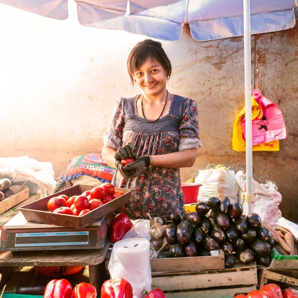 Who needs Shopping Malls, Osh Bazaar, Bishkek, Kyrgyzstan