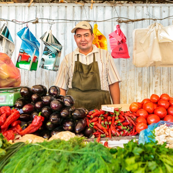 Who needs Shopping Malls, Osh Bazaar, Bishkek, Kyrgyzstan